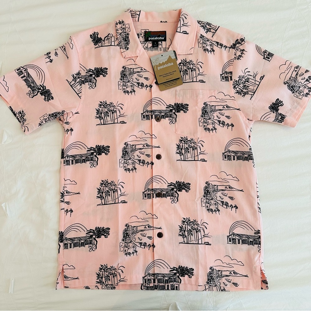 Patagonia Pataloha Kaka’ako 2020 Men’s Aloha Shirt Hawaiian Oahu Honolulu NWT